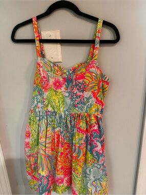 Lilly Pulitzer Colorful Tropical Print Sundress